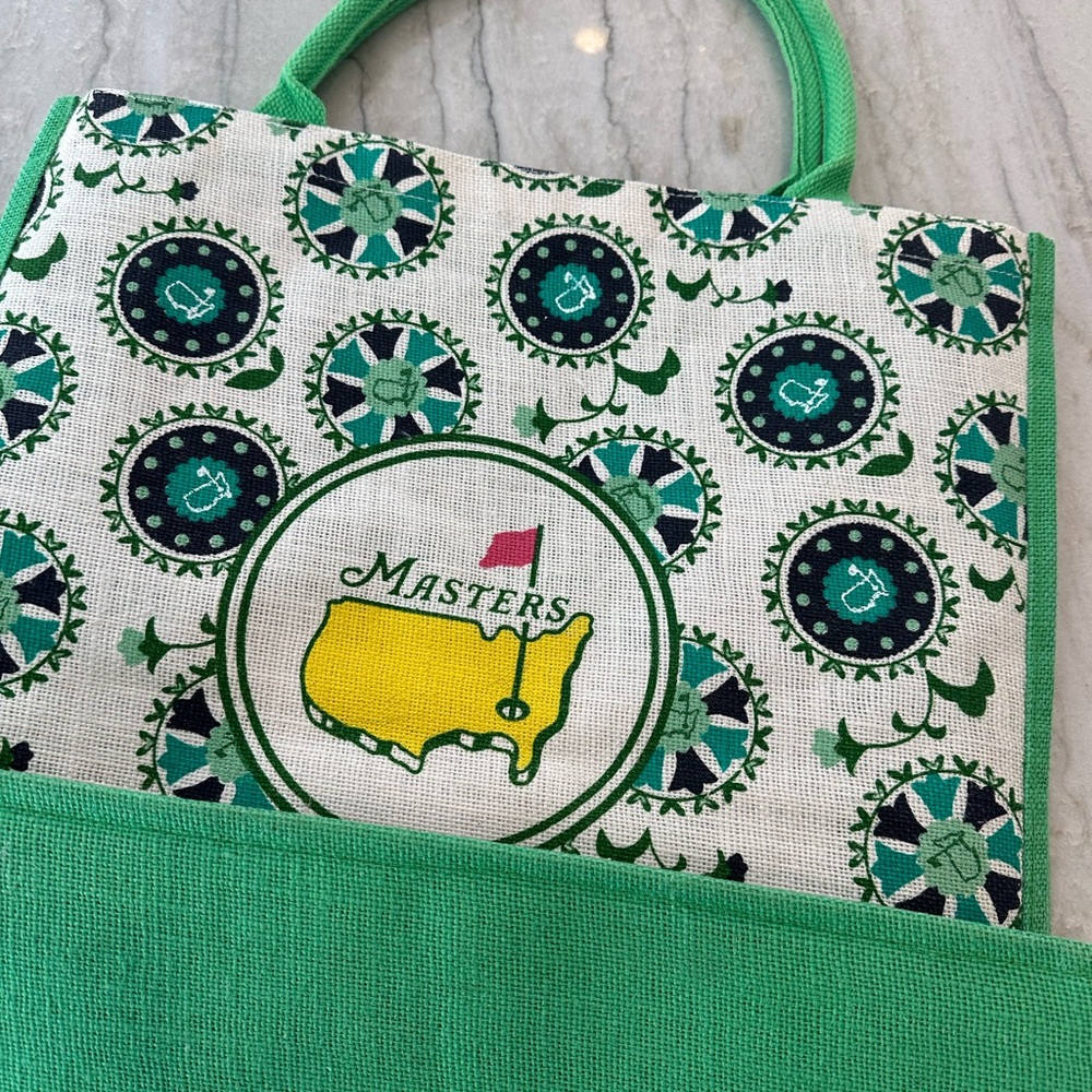Authentic Master’s Green and White Tote Bag with Masters Logo; never used